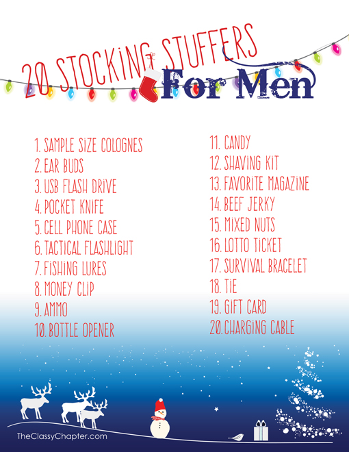 20 Stocking Stuffer Ideas for Men