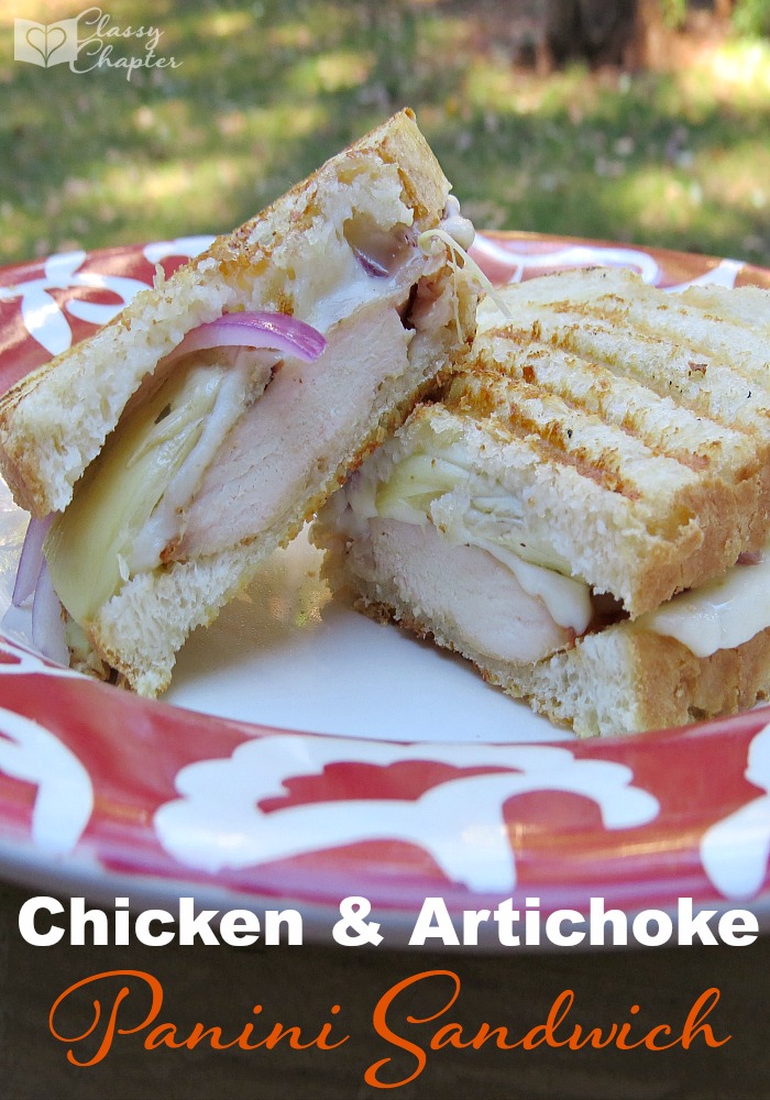 This chicken & artichoke panini sandwich is so easy to make and absolutely delicious. It's a must try!