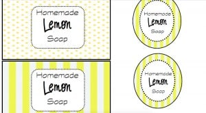 Homemade Lemon Soap Printable