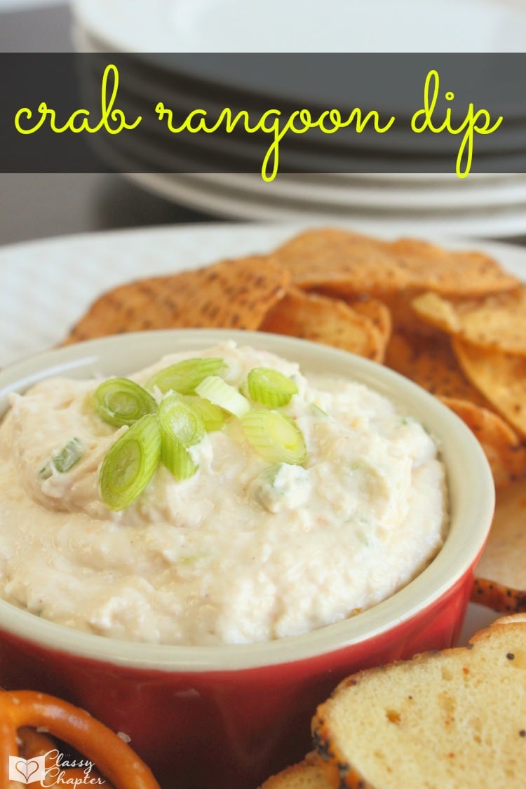 Appetizers are the perfect item to bring to a party! This crab rangoon dip is an easy recipe and is perfect for summer cookouts.