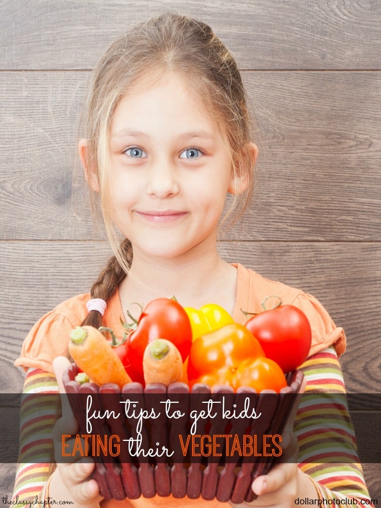 Do you struggle with getting your kids to eat their vegetables? Here are some fun tips and tricks that will make dinner time with the kids much easier!