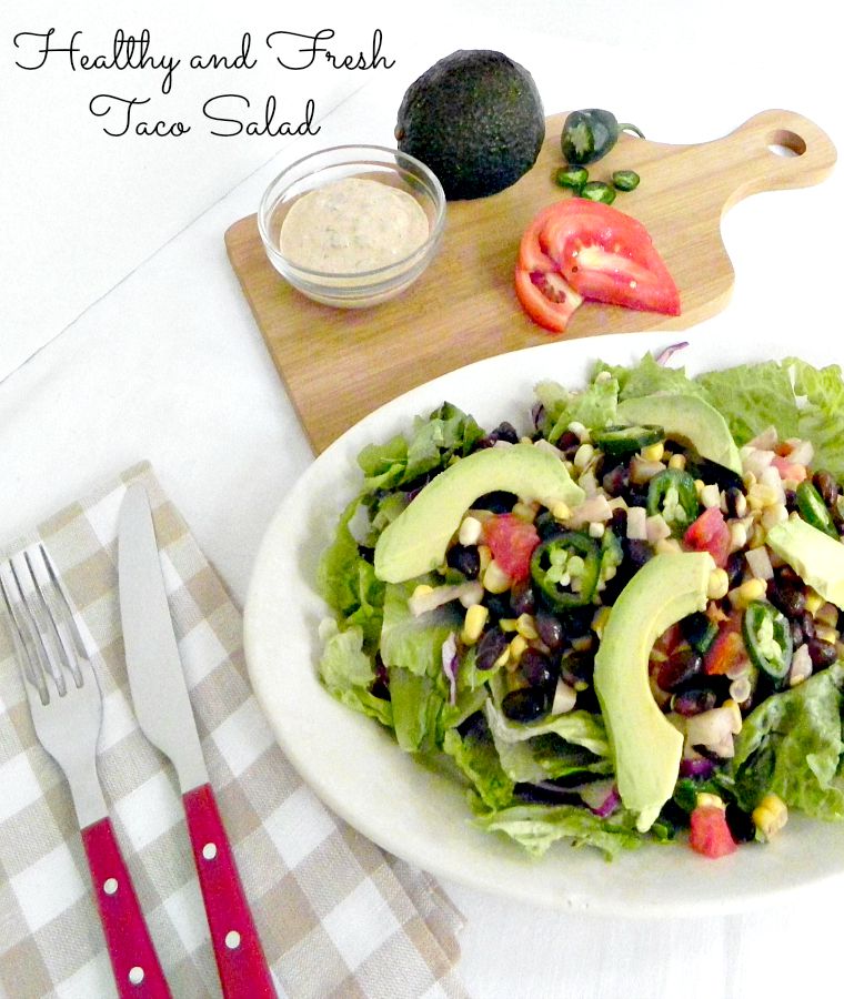 Healthy and Fresh Taco Salad