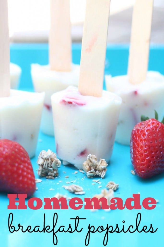 Need an easy breakfast idea? These breakfast popsicles are delicious and the kids think they are getting a real treat so early in the morning.