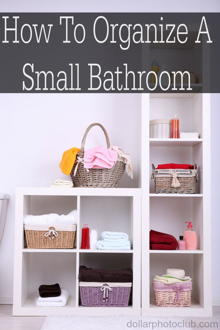 Having a small bathroom is not fun! These tips will get any small bathroom organized.