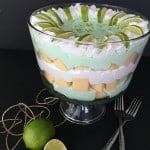Need an easy no bake dessert recipe? This one is delicious and beautiful! Try this key lime trifle recipe that's ready in under 20 minutes.