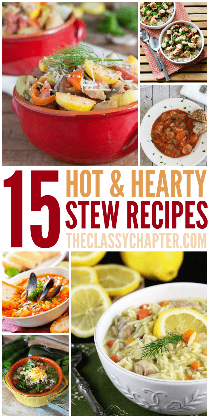 Fall is the perfect time of year to cook up some yummy soups and stews. You are going to love these 15 easy stew recipes.