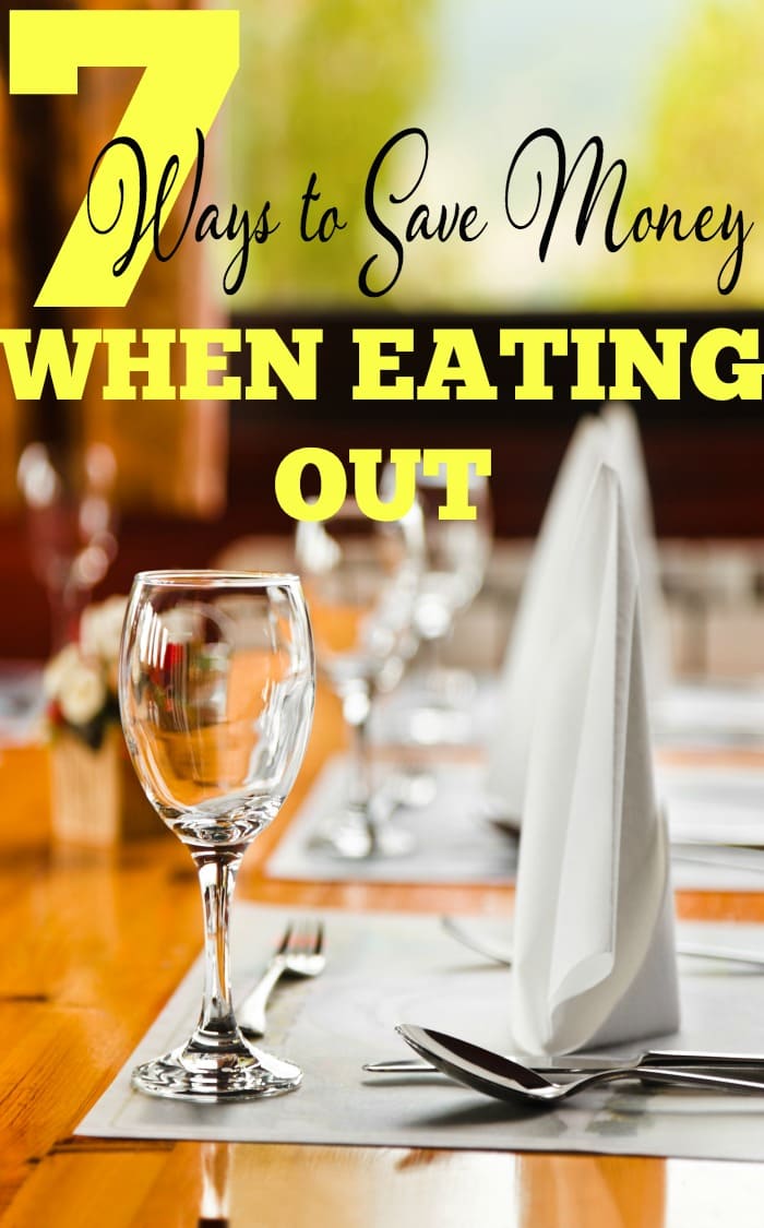 Use these simple tips to save money when eating out at restaurants.