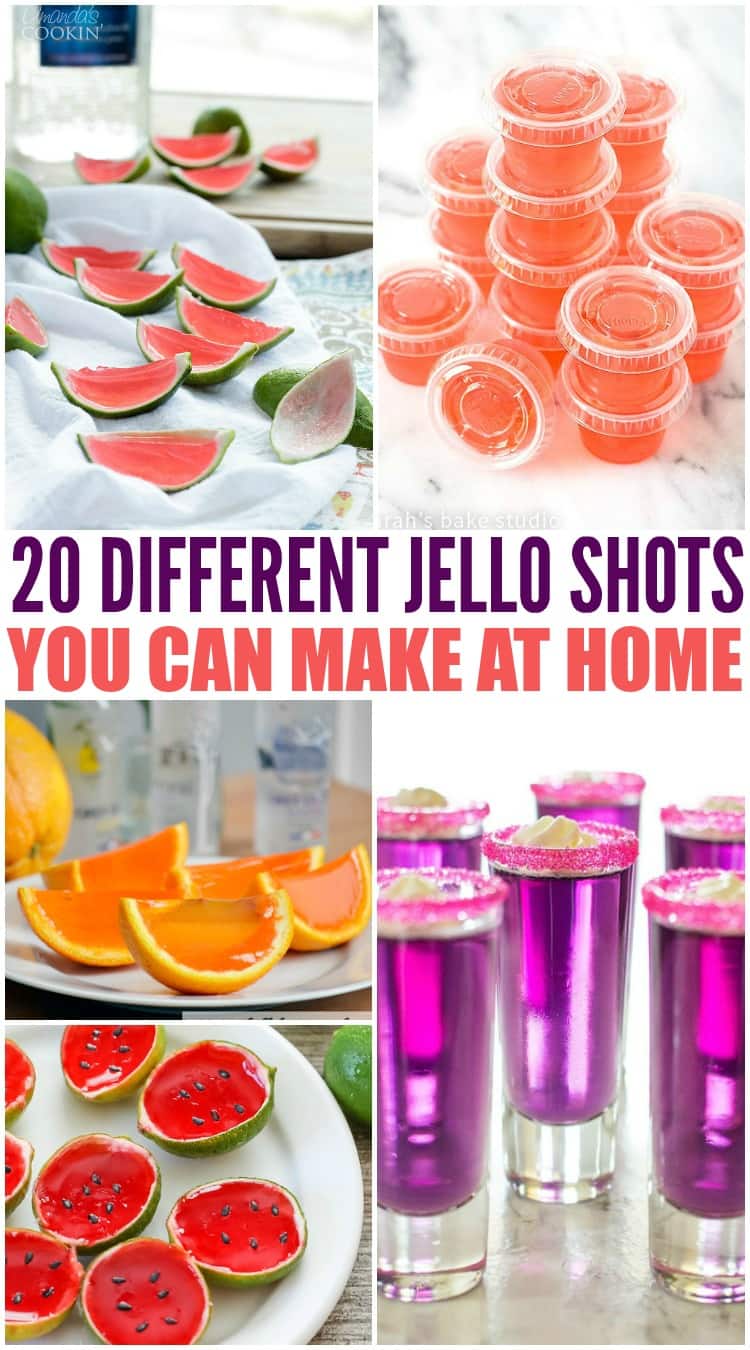 Wondering how to make jello shooters? These jello shooter recipes have alcohol in them and are so easy to make! Margarita, caramel apple, strawberry, watermelon and much more!