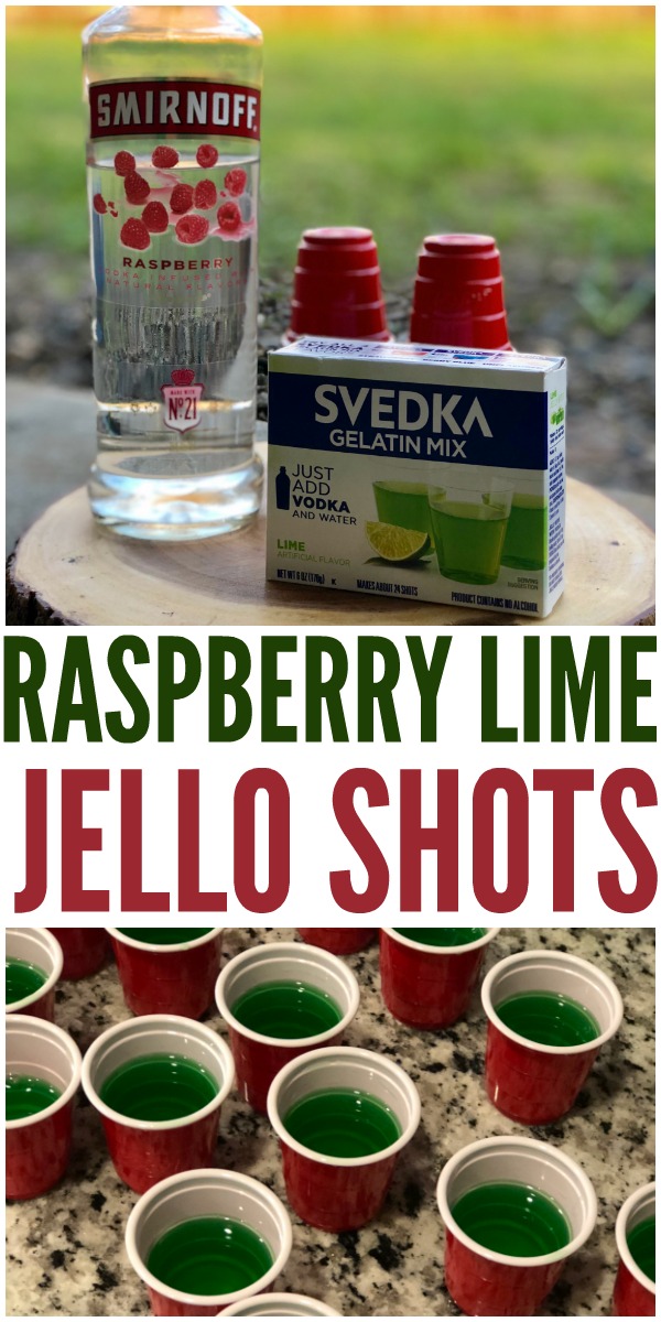 Need some fun party drinks? These jello shot cups are super easy to make and are so yummy! Lime jello shots & raspberry jello shots.