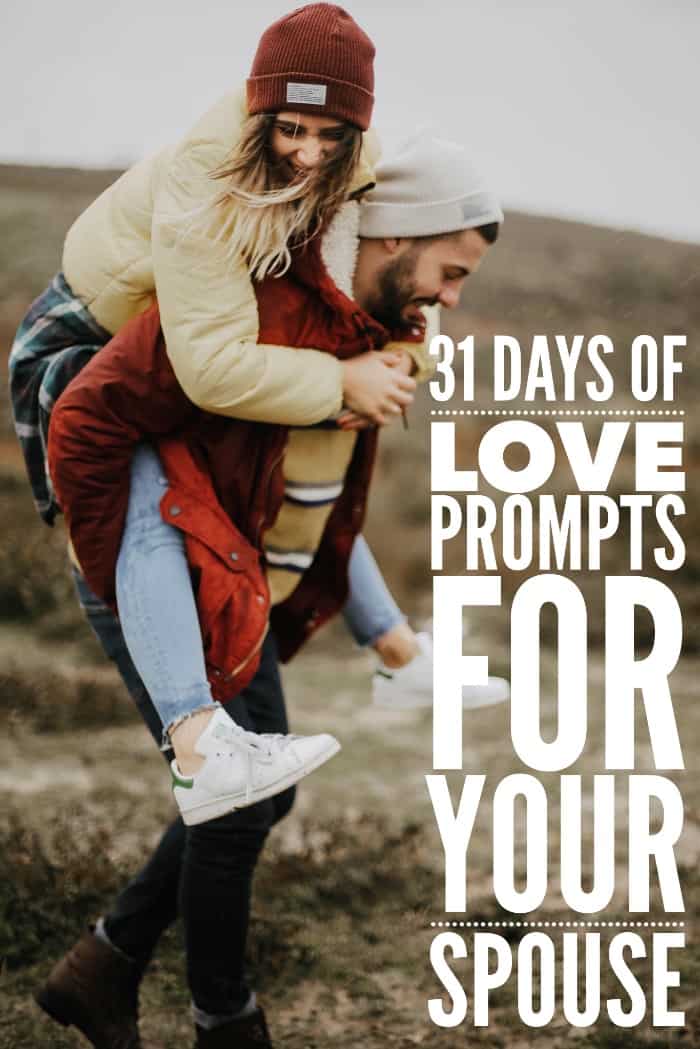 Ready to create the marriage you've always wanted. Take these 31 days of love prompts to better your marriage.