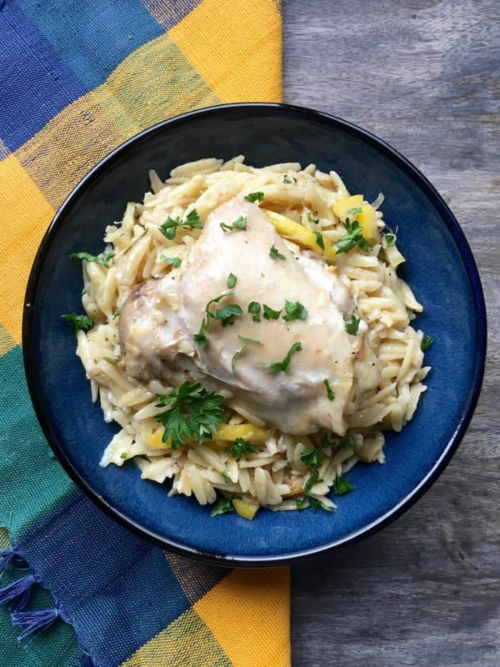 lemon chicken orzo