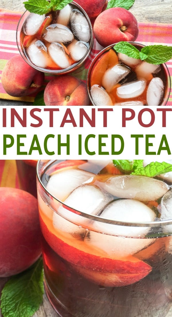 Super easy instant pot iced tea recipe. Perfect drink for summer parties.