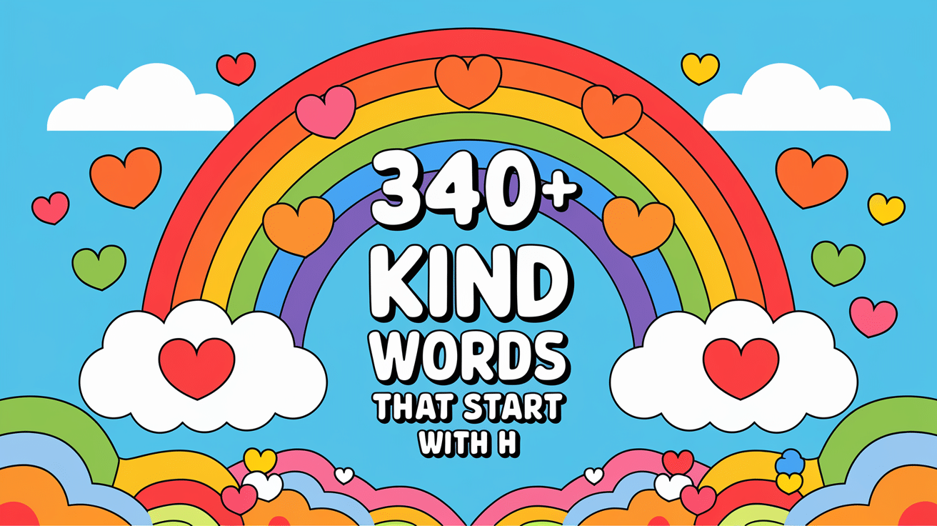 kind words that start with h