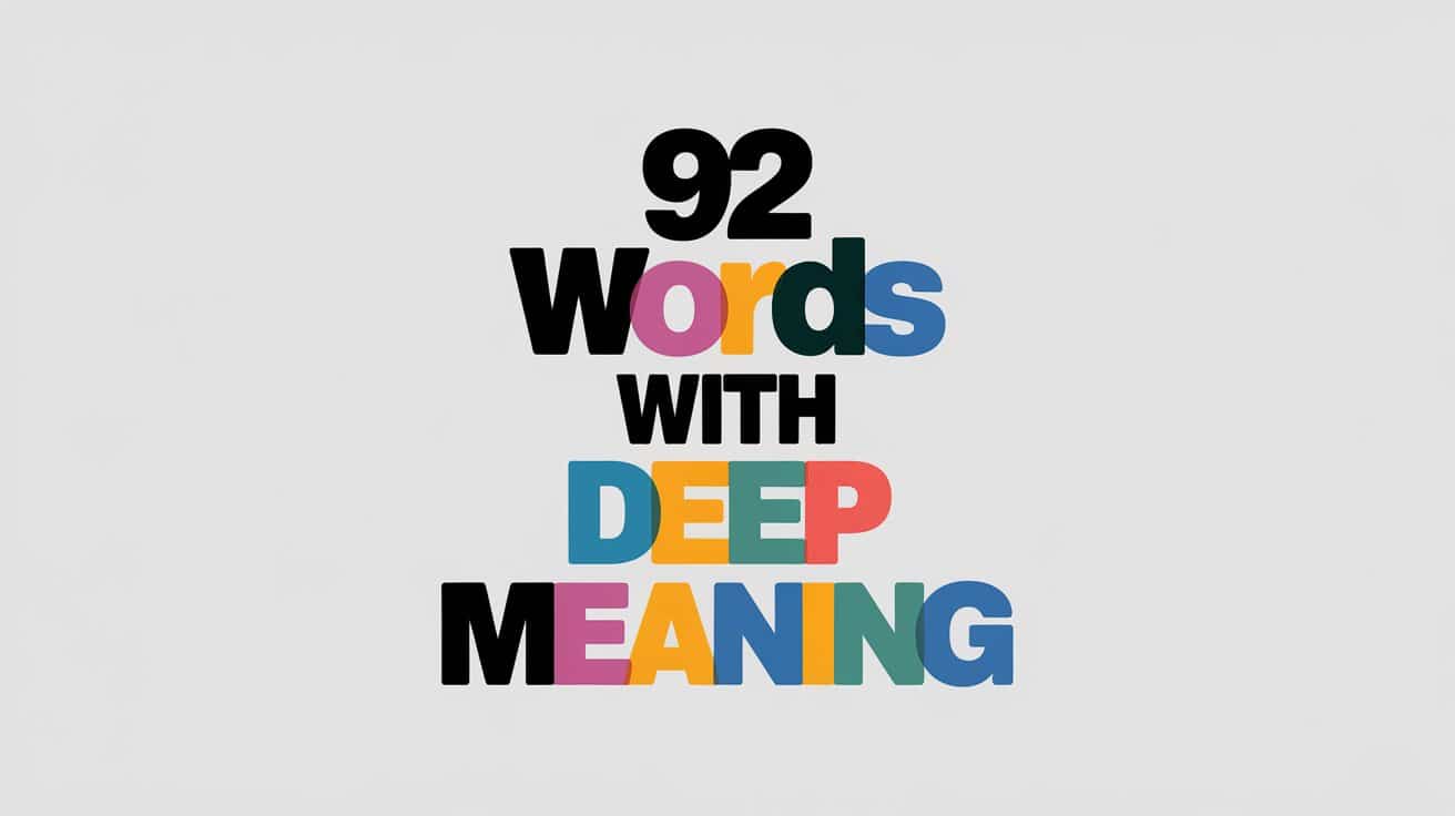 words with deep meaning to describe a person