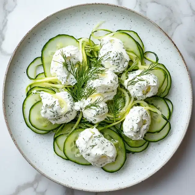 Cucumber Salad with Cream Cheese