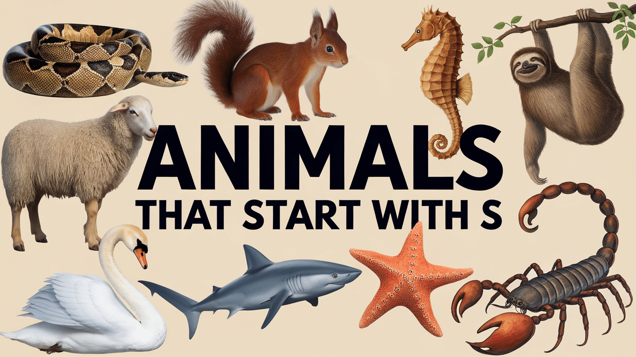 animals that start with an s