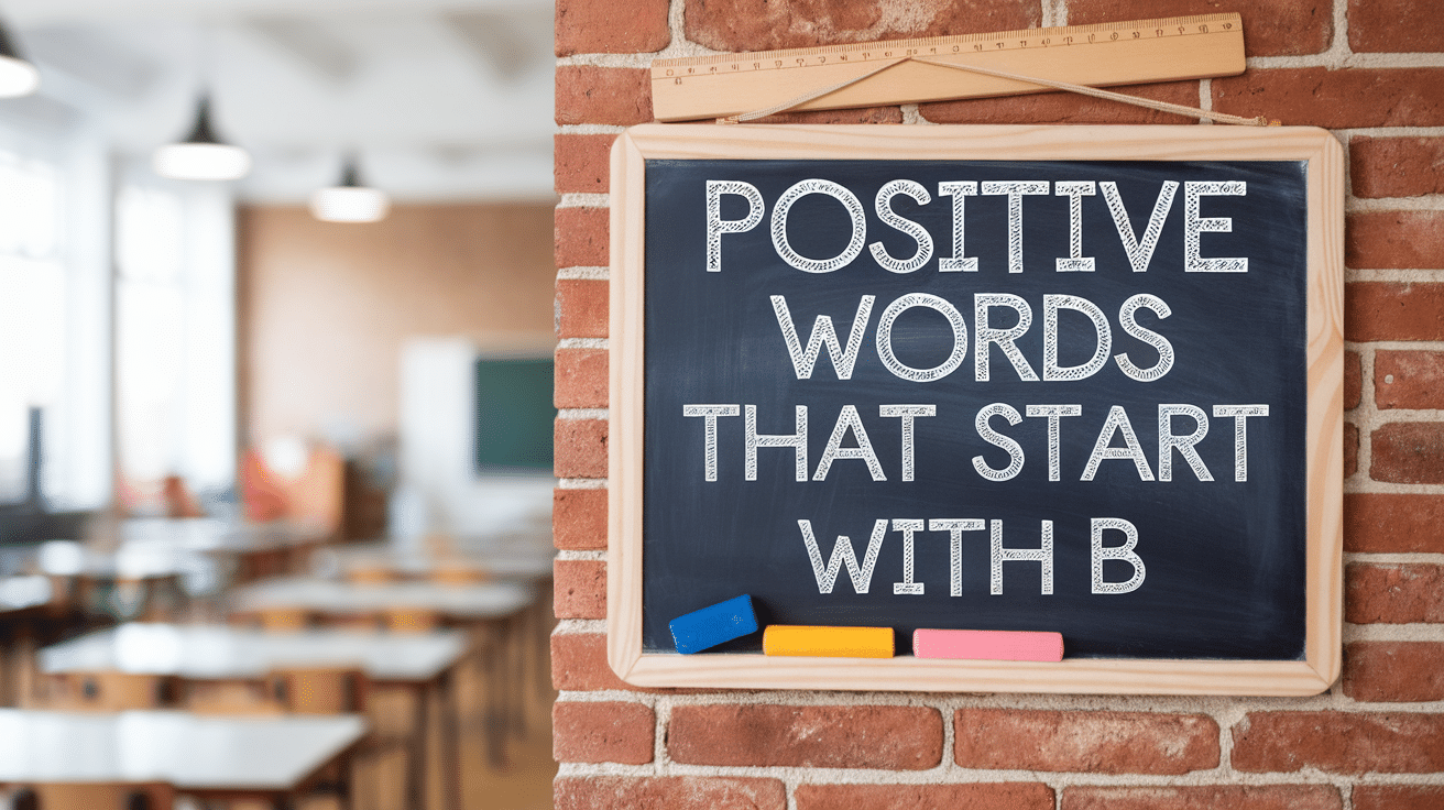 b words that are positive