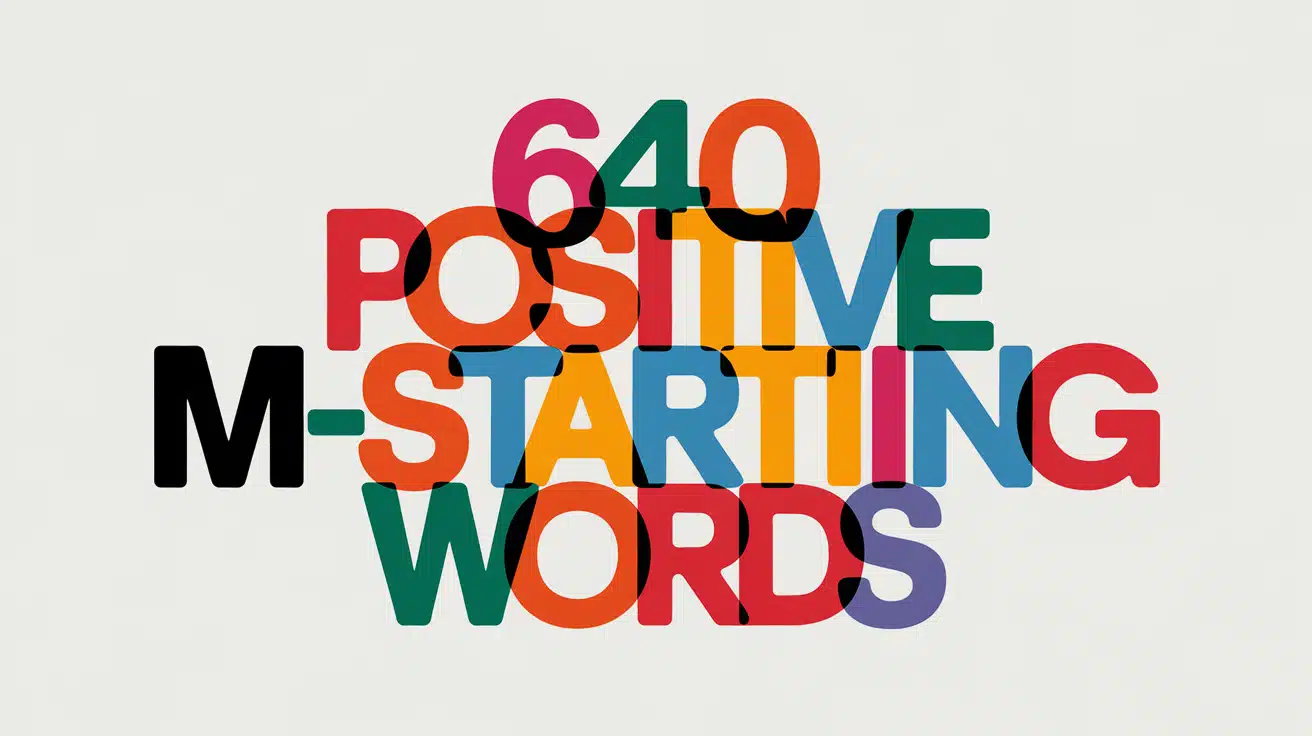 positive words that start with m