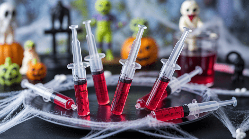 Bloody Syringe Jello Shots