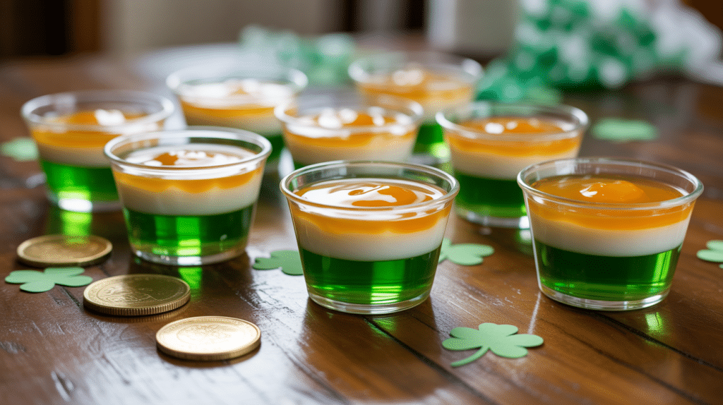 Classic Irish Flag Jello Shots
