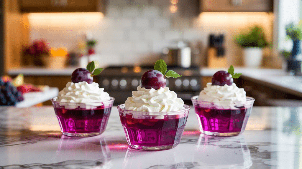 Grape Jello Shots with a Twist