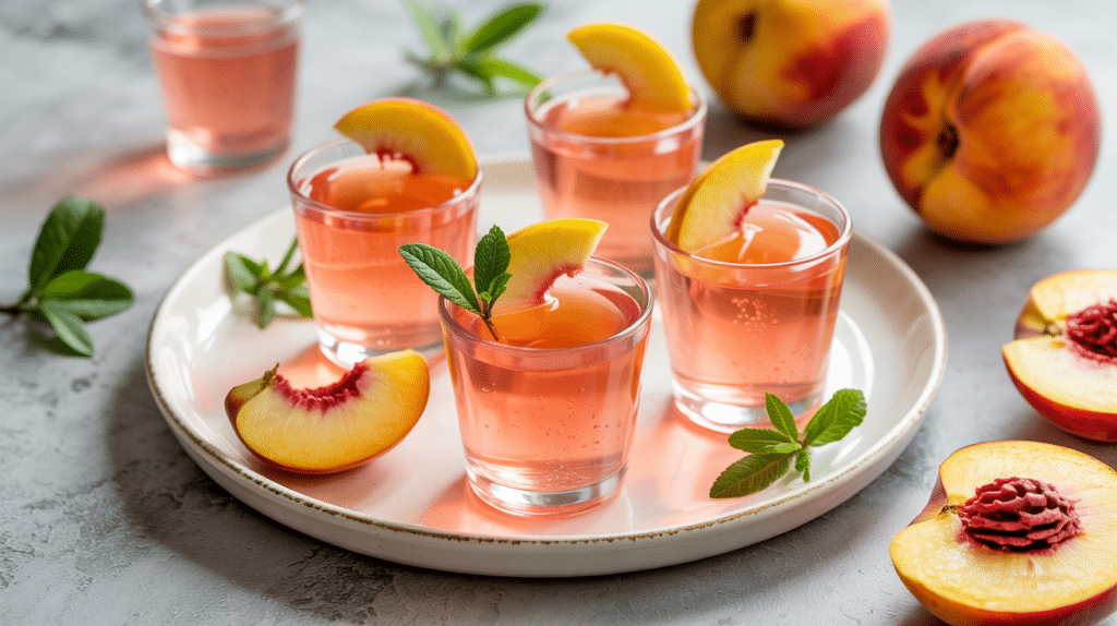Peach Bellini Jello Shots