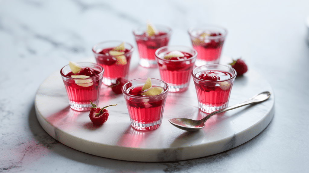 White Chocolate Raspberry Shots