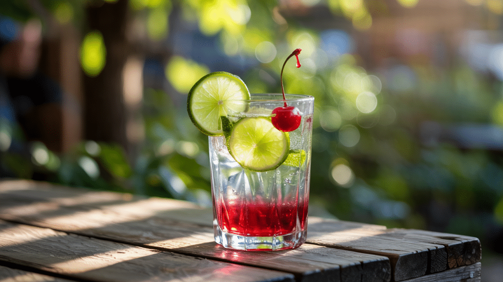 cherry lime sparkler