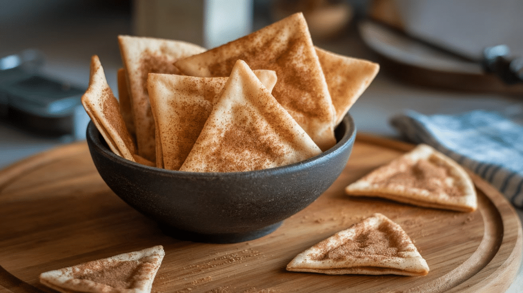 cinnamon pita chips
