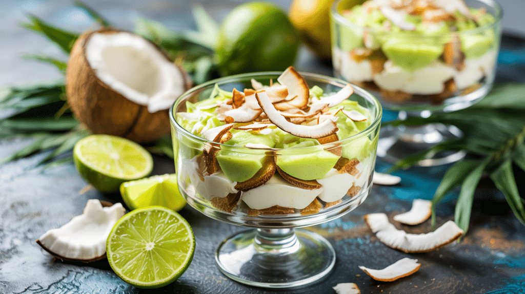coconut key lime trifle