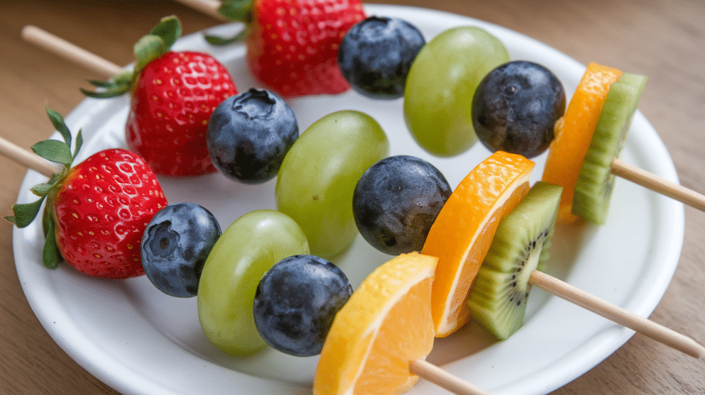 fresh fruit skewers