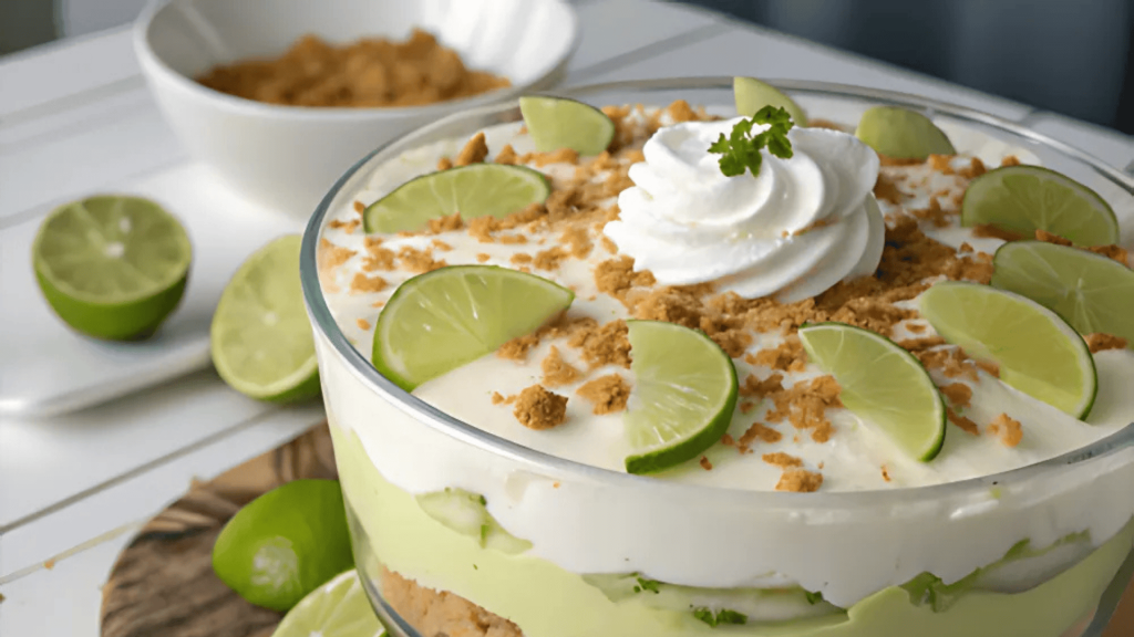 serving key lime triffle