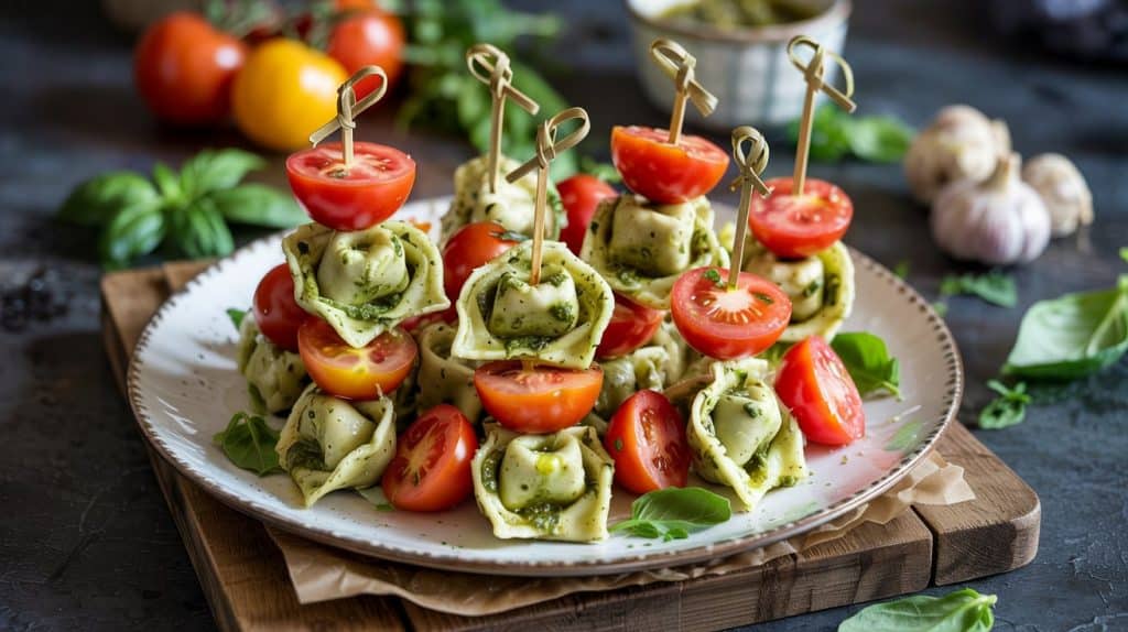 Global Flavors Pesto Tortellini Skewers