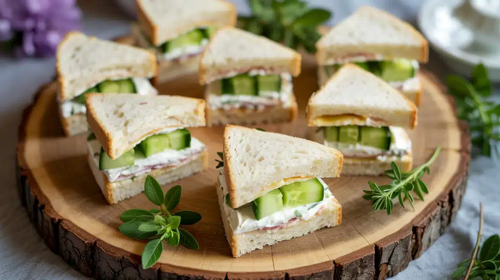 Mini Sandwiches Cucumber Tea Sandwiches