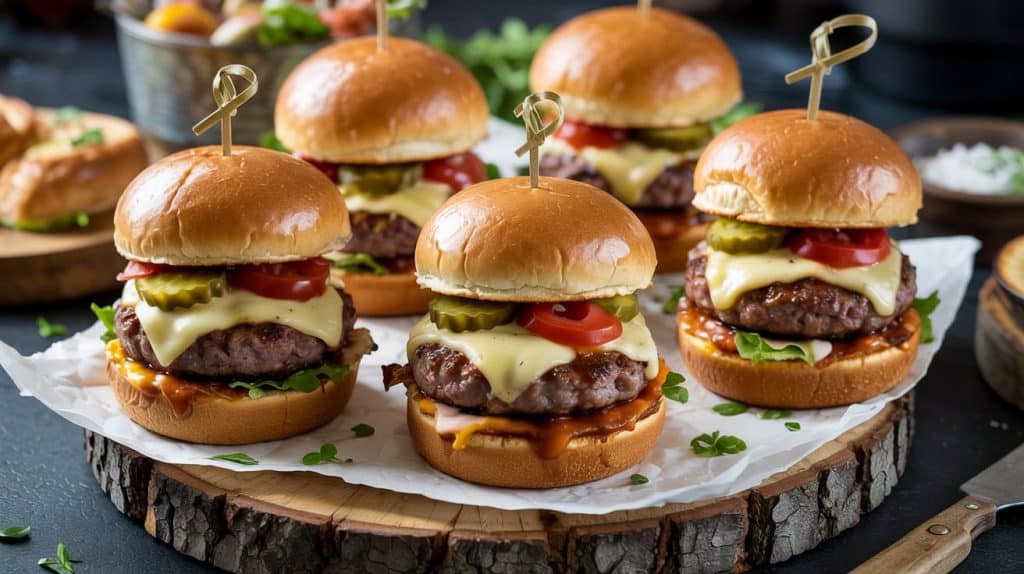 Mini Sandwiches Mini Cheeseburger Sliders
