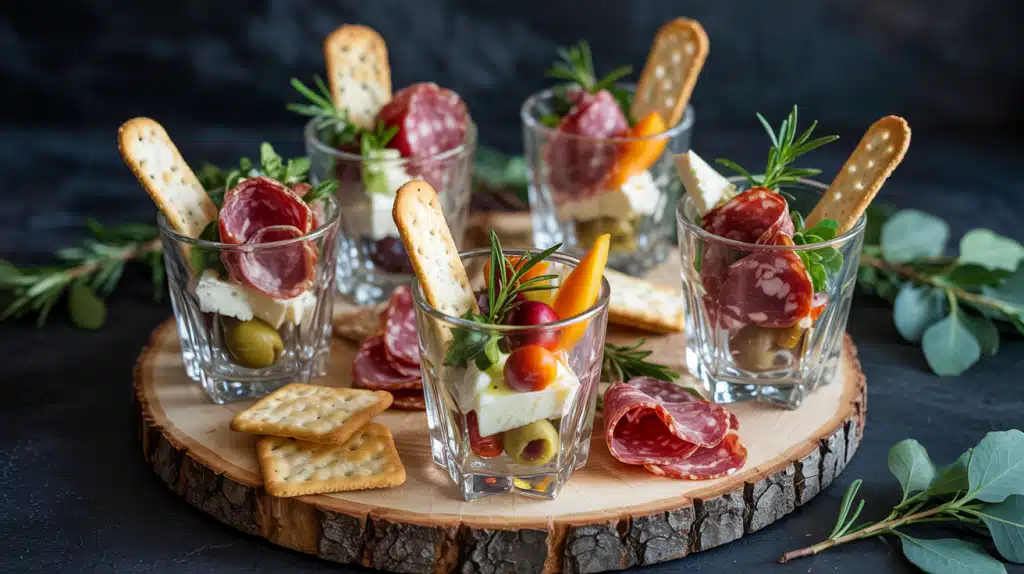 No Cook Nibbles Individual Charcuterie Cups